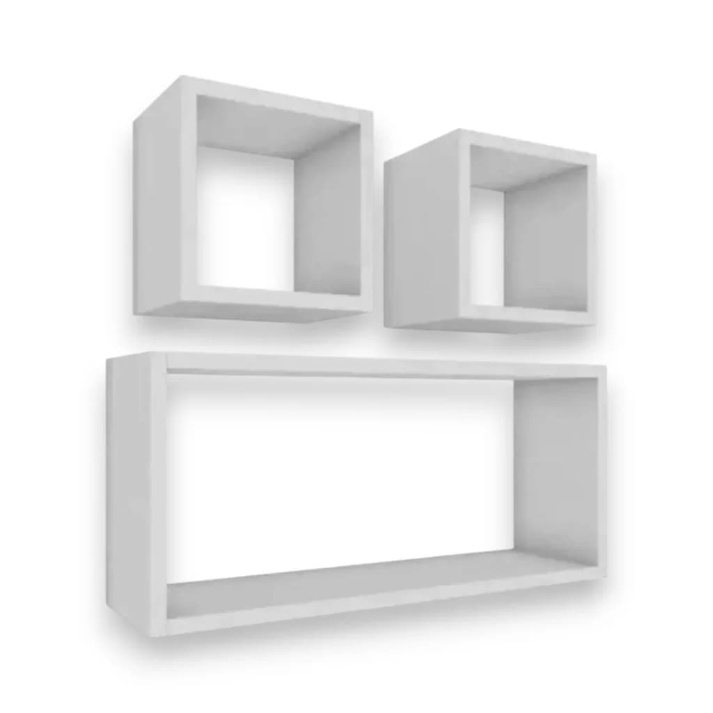Nichos e prateleiras em MDF branco